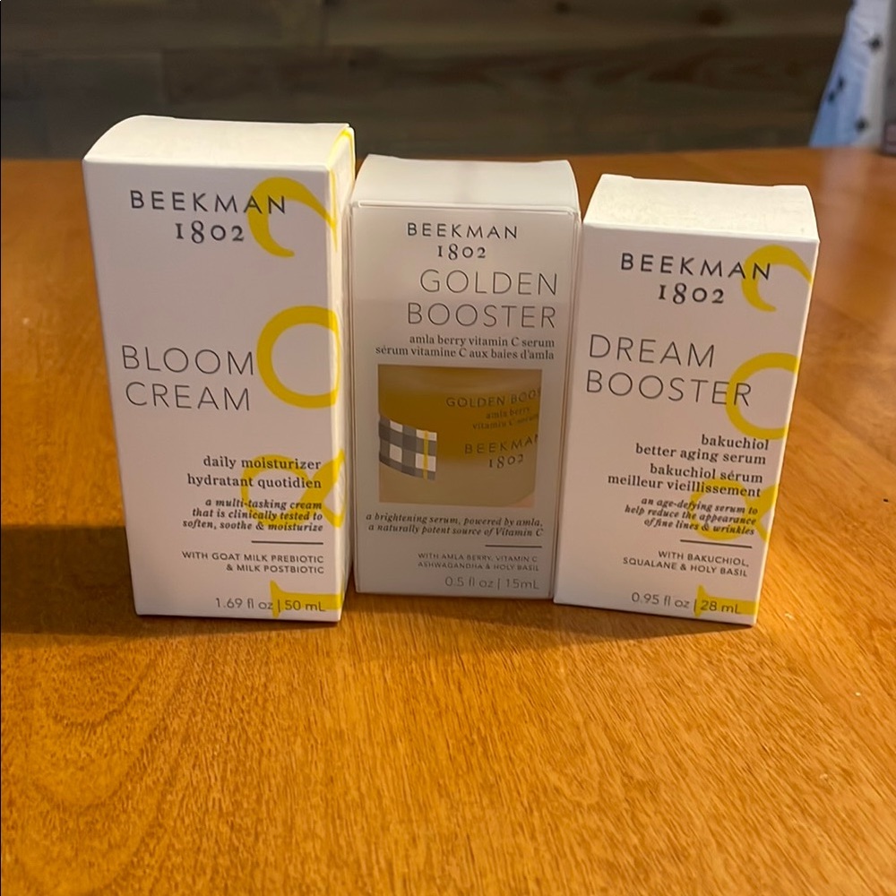 Beekman 1802 Skincare Set - Bloom Cream, Golden Booster, Dream Booster